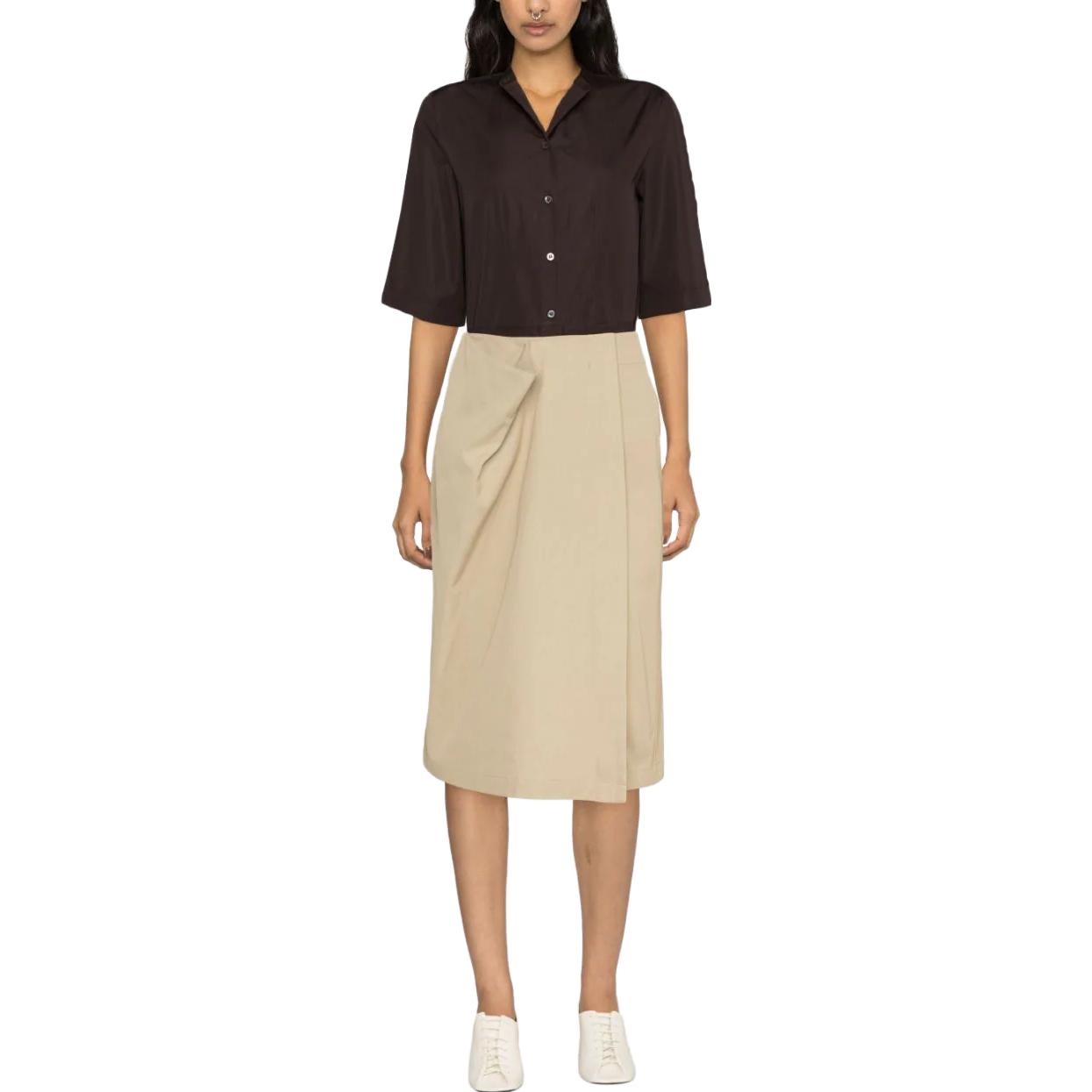 Details for Lemaire SS23 Solid Drape Midi Skirt Warna Sand Beige. SK1002LF1025BG-230