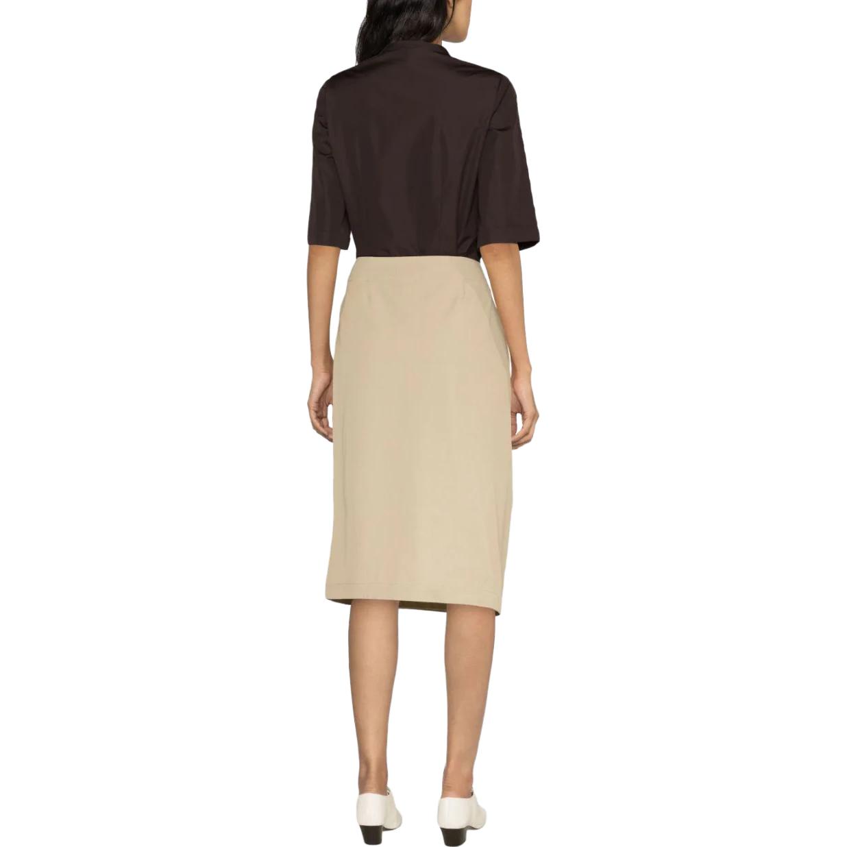 Sizing Lemaire SS23 Solid Drape Midi Skirt Warna Sand Beige. SK1002LF1025BG-230