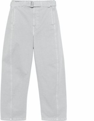 Lemaire SS25 灰色直筒休閒長褲附側口袋與腰帶 PA326LD1036-BK948 Order Lemaire SS25 灰色直筒休閒長褲附側口袋與腰帶 PA326LD1036-BK948