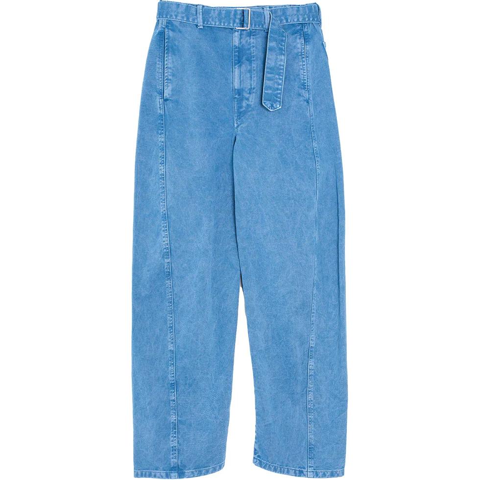 Lemaire Vintage Washed Twisted Seam Relaxed Fit Unisex Jeans Blue. PA326LD1007BL765