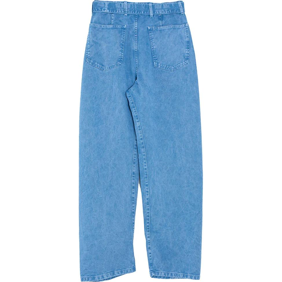 Lookbook Lemaire Jeans Unisex Biru Relaxed Fit Vintage Washed Twisted Seam. PA326LD1007BL765