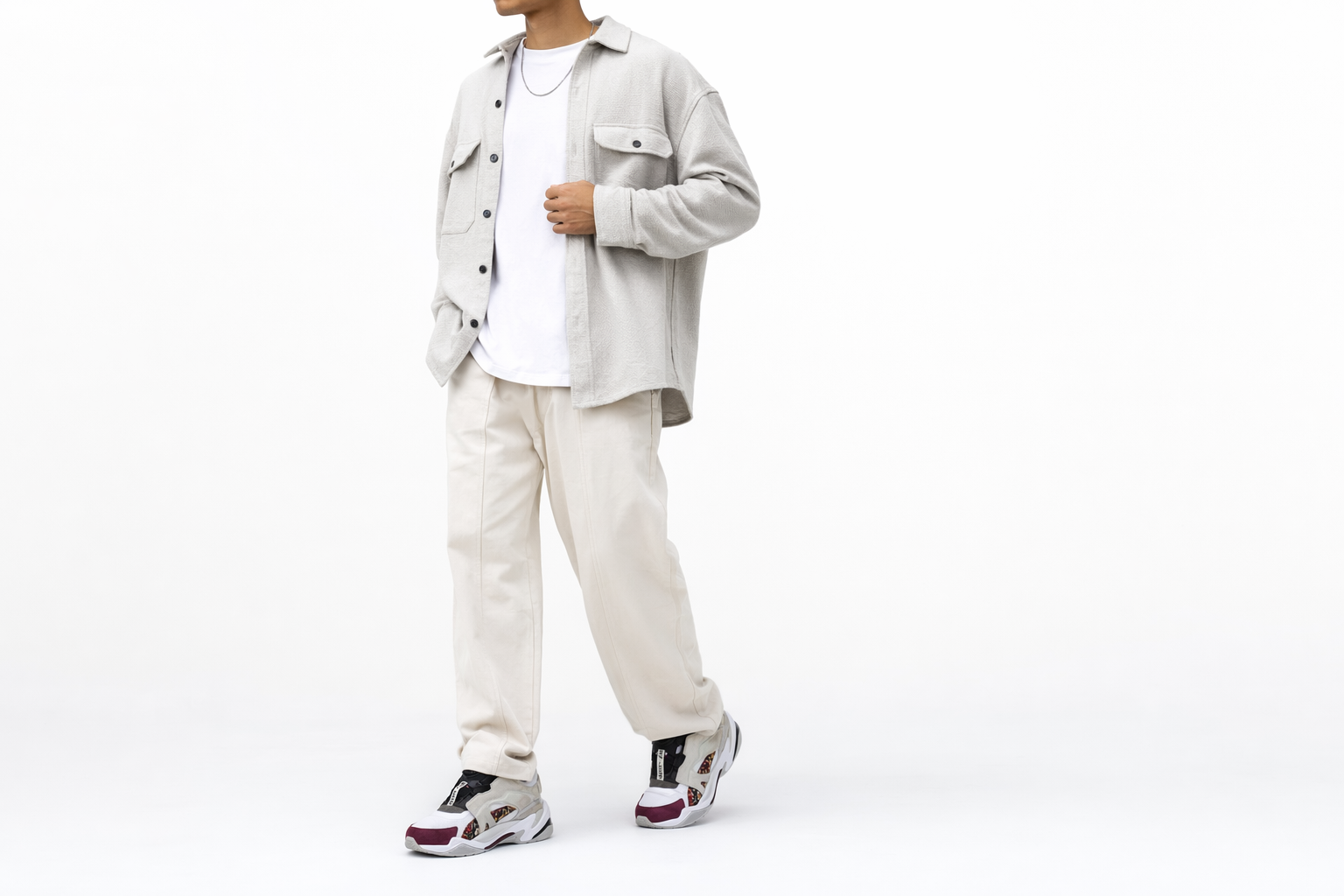 Order Les Benjamins x 彪马 Thunder Disc '白色冰川灰' 369527-01