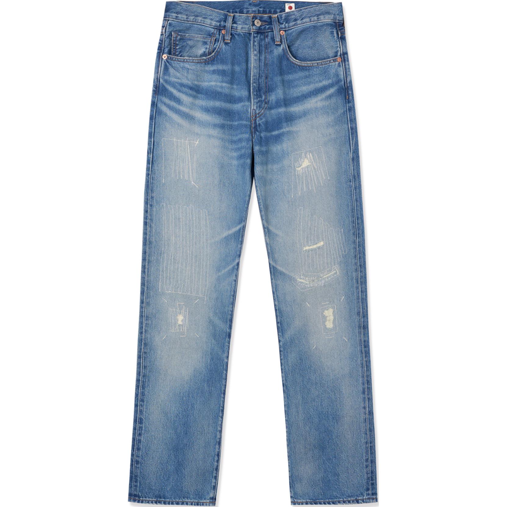 Levi's 505 Colorblock Straight Fit Jeans Blue A5878-0005