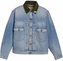 Levi's × Barbour FW25 Corduroy Collar Denim Jacket for Men 003GM-0000 Levi's × Barbour FW25 Corduroy Collar Denim Jacket for Men 003GM-0000