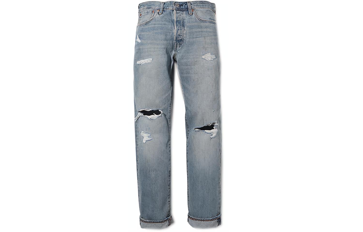 Levi's  Distressed Ripped Jeans - Blue. 00501-3324