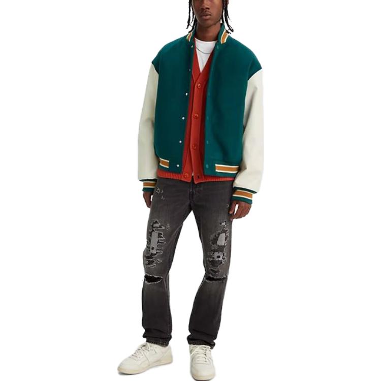 Shop Levi''s Jeans Hitam Distressed dengan Ritsleting A4677-0001