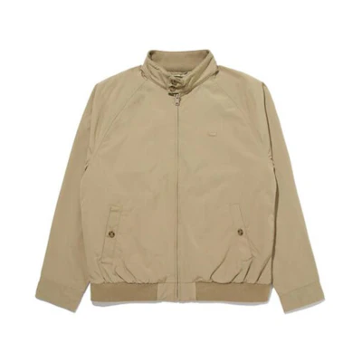 Levi's Beige Solid Zip-Up Stand Collar Long Sleeve Jacket A7235-0001