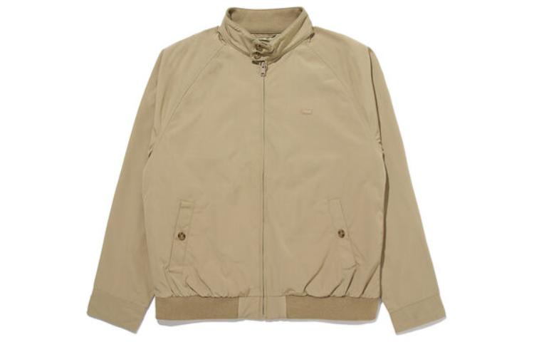 Order Levi's Beige Solid Zip-Up Stand Collar Long Sleeve Jacket A7235-0001