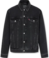 Order Levi''s 男士黑色極簡風扣式休閒外套 A8409-0001