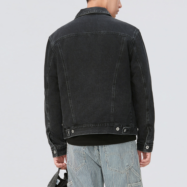 Purchase Levi's Black Minimalist Button-Up Casual Jacket for Men A8409-0001