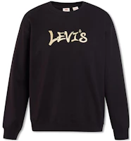 Levi's Black Pullover Sweatshirt with Logo Print A5507-0000 Levi's Black Pullover Sweatshirt with Logo Print A5507-0000