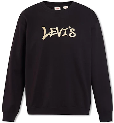 Levi's Black Pullover Sweatshirt with Logo Print A5507-0000 Buy Levi's Black Pullover Sweatshirt with Logo Print A5507-0000