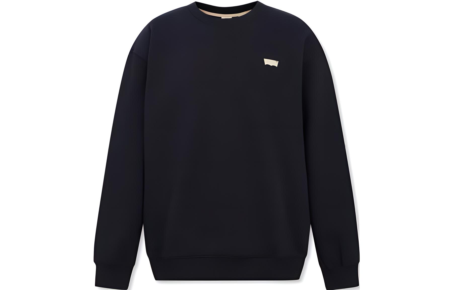 Levi's Black Relaxed Fit Pullover Crewneck Sweatshirt A9423-0000