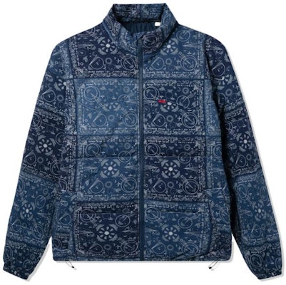 Levi's Blue Logo Print Puffer Jacket for Men A0726-0001 Buy Levi's Blue Logo Print Puffer Jacket for Men A0726-0001