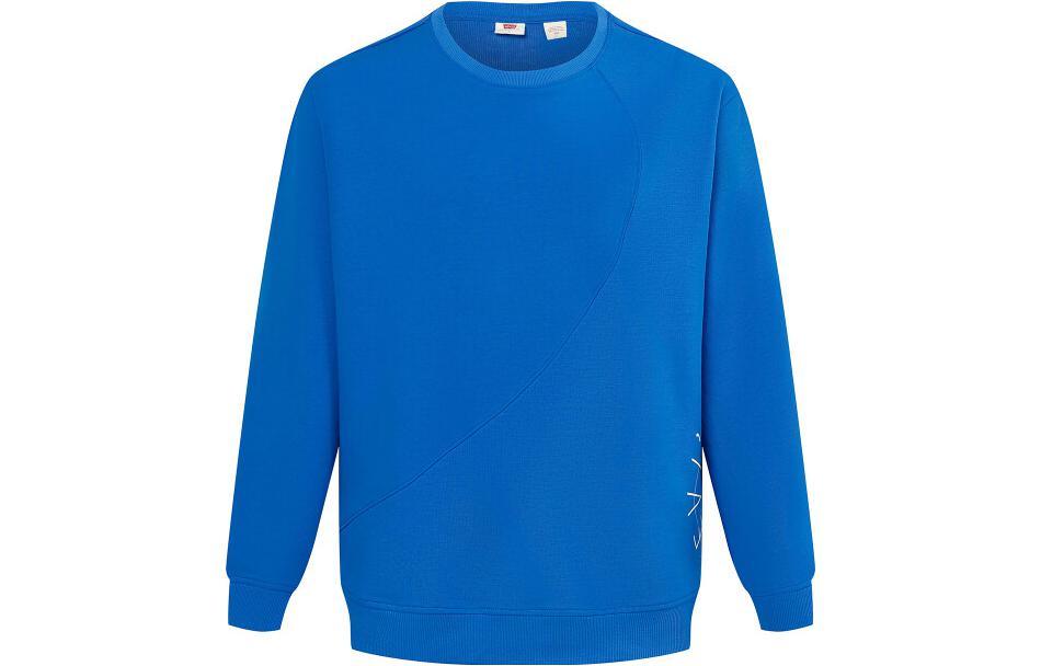Levi's Blue Pullover Sweatshirt with Logo Print Unisex. A5416-0001