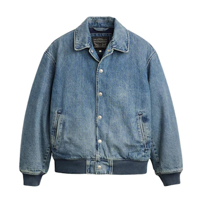Levi's Blue Solid Long-Sleeve Slim Fit Jacket A8561-0001