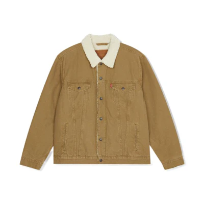 Levi's Brown Colorblock Button-Up Jacket 16365-0158