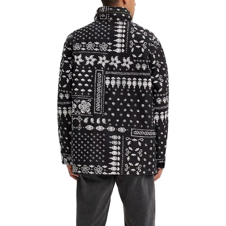 Levi's Casual All-Over Print Hoodie Jacket Black A4419-0003 圖 5