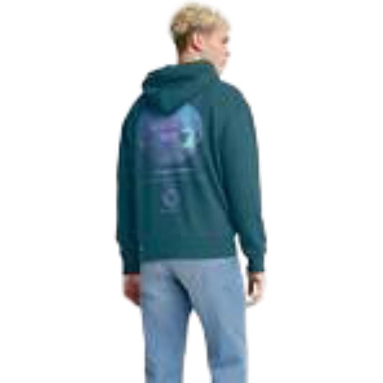 Levi's Color Block Logo Print Hoodie Blue 38479-0070