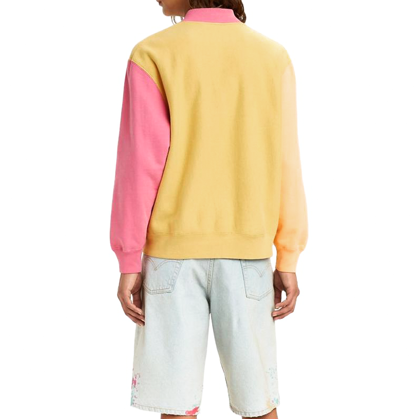 Purchase Levi''s 拼色休閒扣式衛衣 黃粉配色 18878-0002