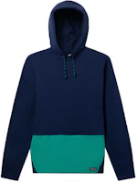 Levi's Colorblock Drawstring Loose Hoodie Blue A0756-0001 Levi's Colorblock Drawstring Loose Hoodie Blue A0756-0001