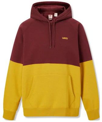 Levi's Colorblock Pullover Hoodie Yellow Brown A3307-0000 Buy Levi's Colorblock Pullover Hoodie Yellow Brown A3307-0000