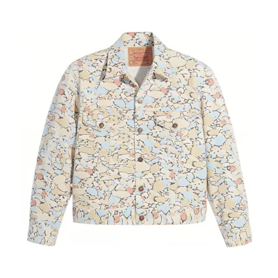 Levi's Colorblocked Full-Print Denim Jacket A2275-0000