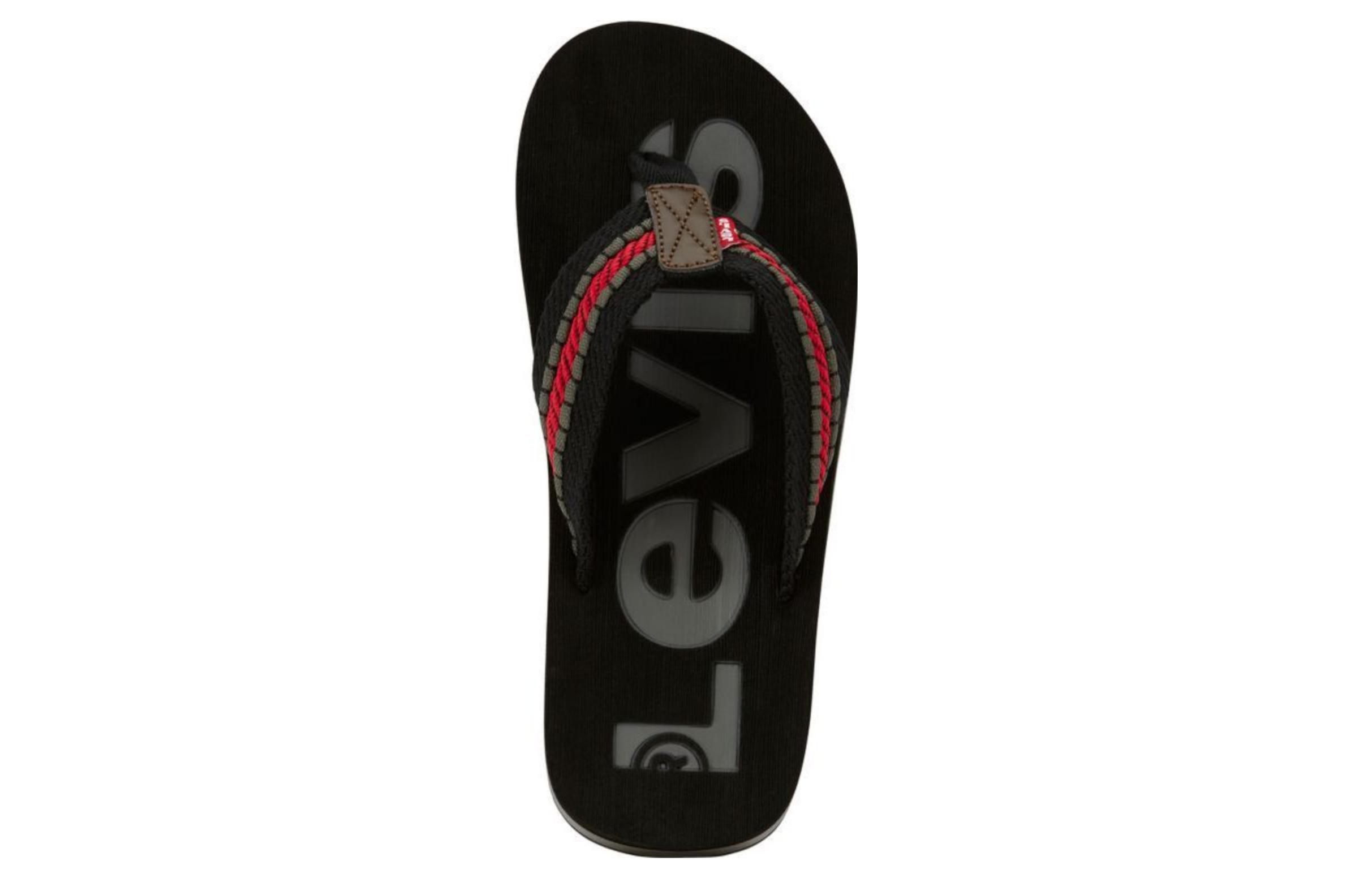 Shop Levi's Comfort Breathable 'Herringbone Slippers' Black 85269995-JX