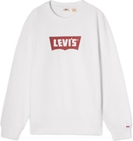 Levi's Denim Ronin FW24 Logo Print Crewneck Loose Fit Sweatshirt White Men. 0018N-0000 Levi's Denim Ronin FW24 Logo Print Crewneck Loose Fit Sweatshirt White Men. 0018N-0000