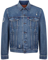 Levi's Distressed Denim Trucker Jacket - Blue 72334-0554 Levi's Distressed Denim Trucker Jacket - Blue 72334-0554