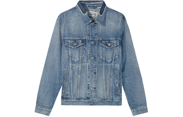 Levi's Distressed Denim Trucker Jacket Blue 67485-0018