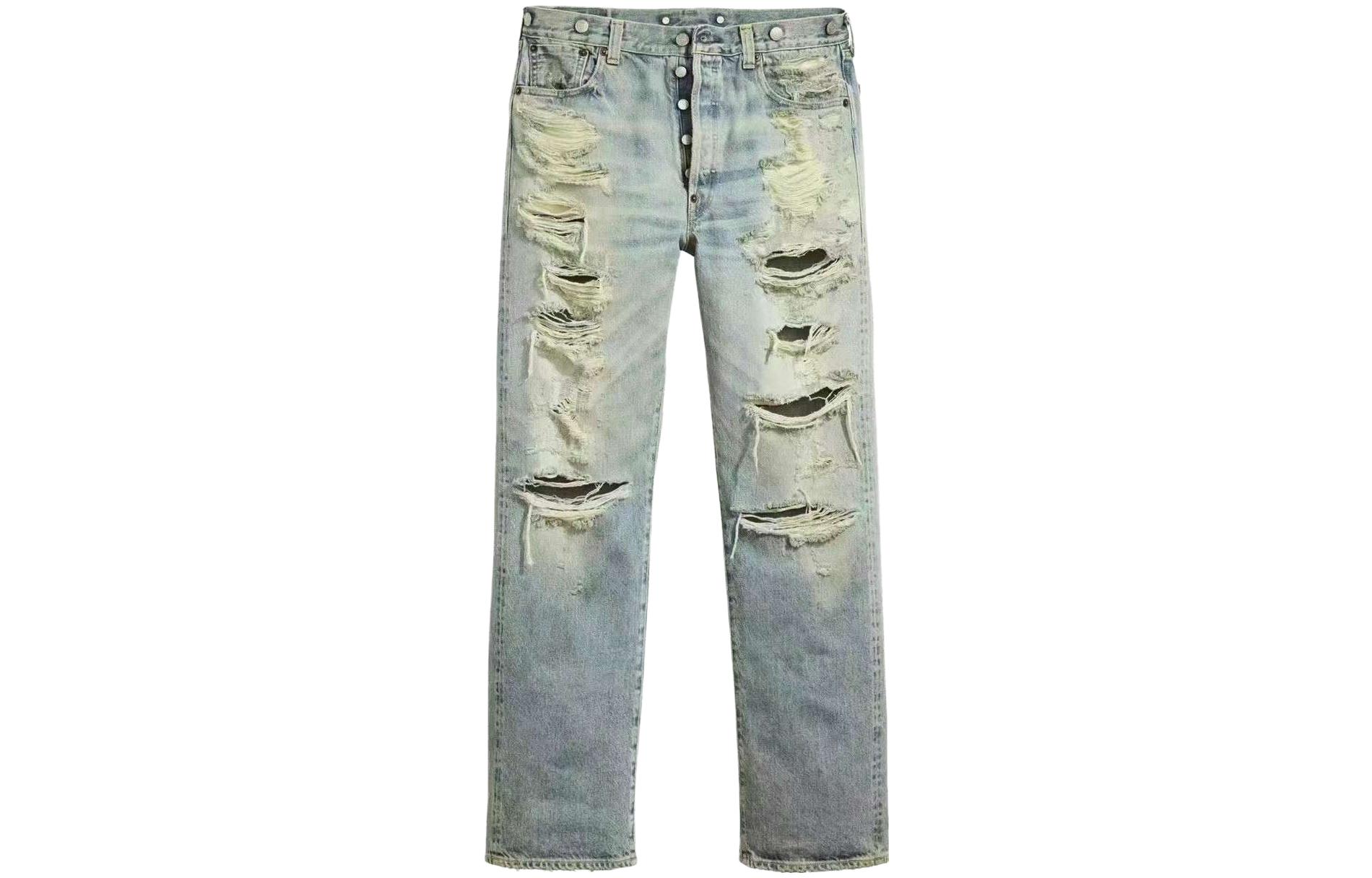 Levi's Distressed Jeans Unisex Light Blue A6834-0001