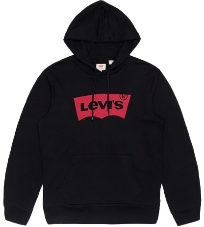levi-s-drawstring-casual-pullover-hoodie-unisex-black-19622-0005