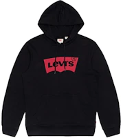 Levi's Drawstring Casual Pullover Hoodie Unisex BLACK 19622-0005 Levi's Drawstring Casual Pullover Hoodie Unisex BLACK 19622-0005