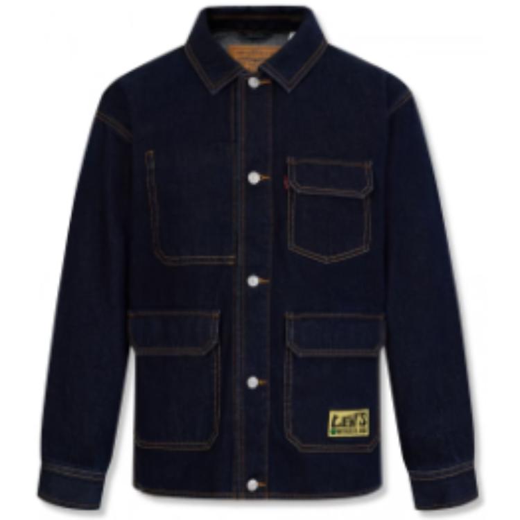 Purchase Levi's Embroidered Logo Long Sleeve Collared Jacket A6802-0001