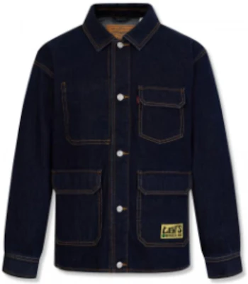 Levi's Embroidered Logo Long Sleeve Collared Jacket A6802-0001 Purchase Levi's Embroidered Logo Long Sleeve Collared Jacket A6802-0001