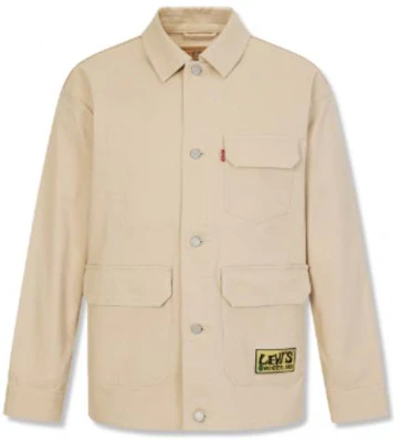 Levi's Embroidered Logo Long Sleeve Collared Jacket A6802-0001 Details for Levi's Embroidered Logo Long Sleeve Collared Jacket A6802-0001