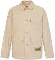 Cheap Levi''s 刺繡標誌長袖翻領外套 A6802-0001