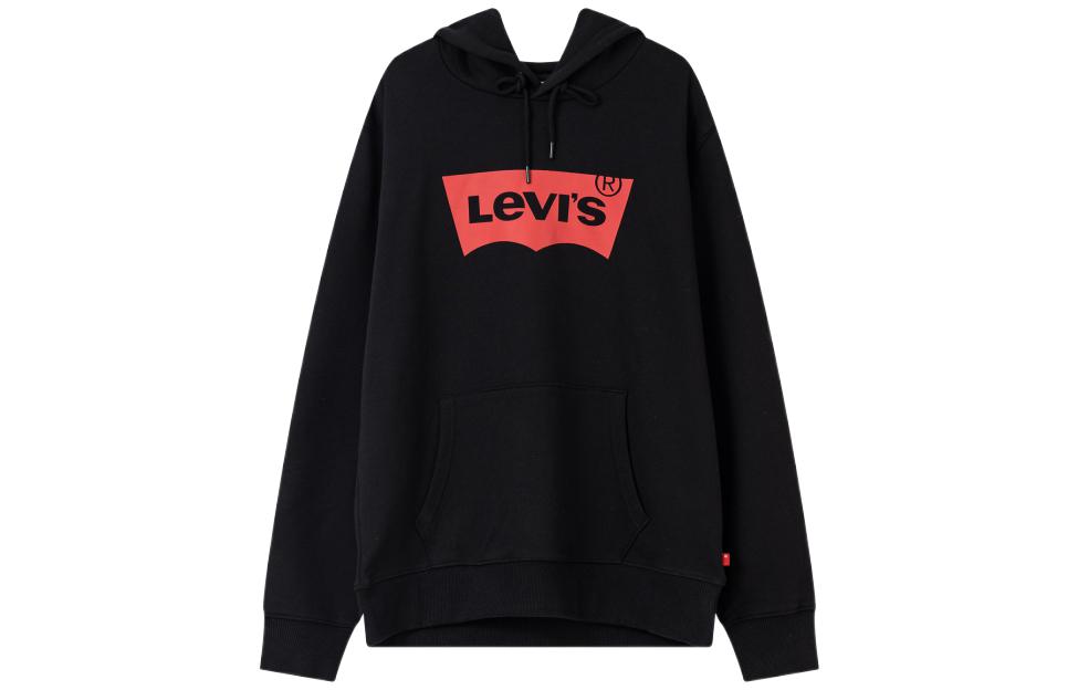 Levi's FW22 Black Loose Fit Logo Hoodie. A4958-0000