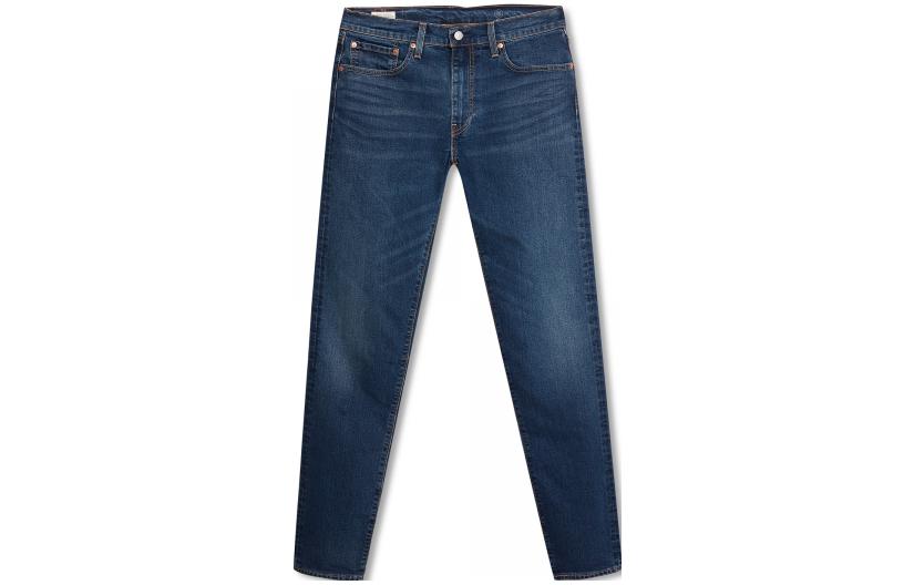 Levi's FW22 Blue Washed Thick Straight-Leg Long Jeans 28833-1007