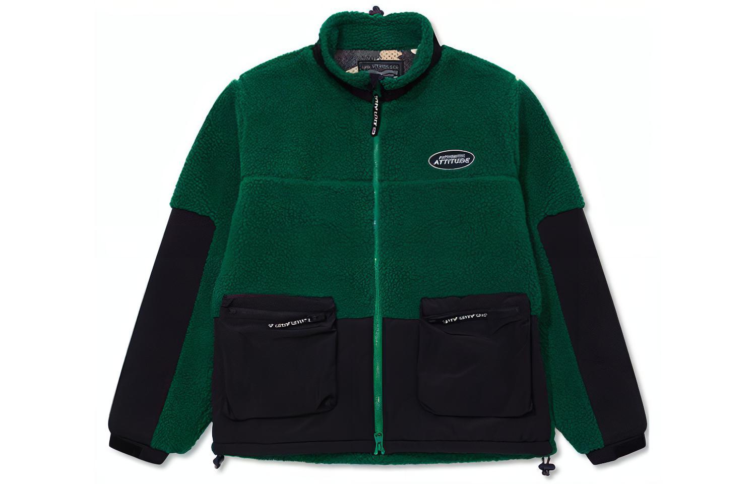 Levi's FW22 Colorblock Logo Zip-Up Jacket Green - Long Sleeve A5169-0001