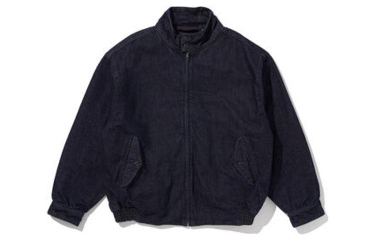 Levi's FW22 Dark Blue Solid Color Zip-Up Loose Jacket A2993-0001