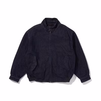 Levi's FW22 Dark Blue Solid Color Zip-Up Loose Jacket A2993-0001