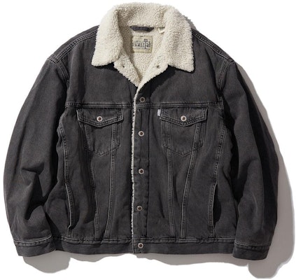 Levi's FW22 Dark Grey Solid-Colored Denim Jacket A3180-0001 Buy Levi's FW22 Dark Grey Solid-Colored Denim Jacket A3180-0001