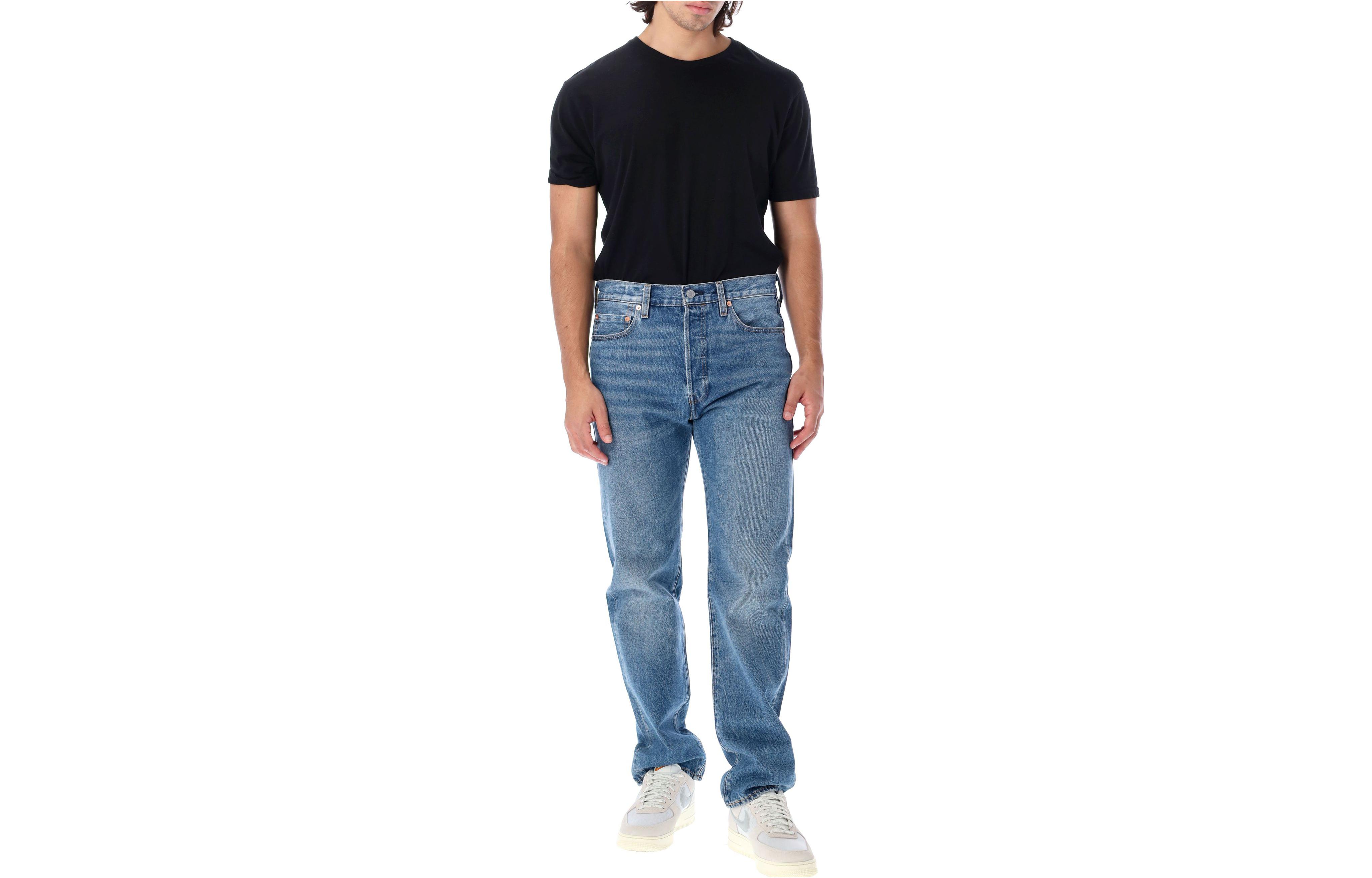 Levi's FW22 High-Waisted Blue Washed Long Jeans A2231-0007