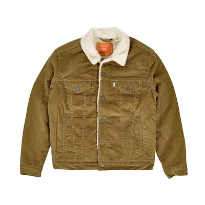 Levi's FW22 Olive Corduroy Single-Breasted Jacket 16365-0061