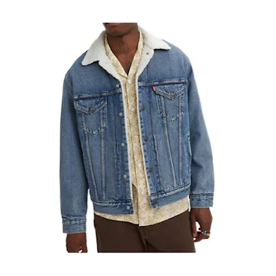 Levi's FW22 Single-Breasted Denim Jacket Men’s Blue 16365-0128