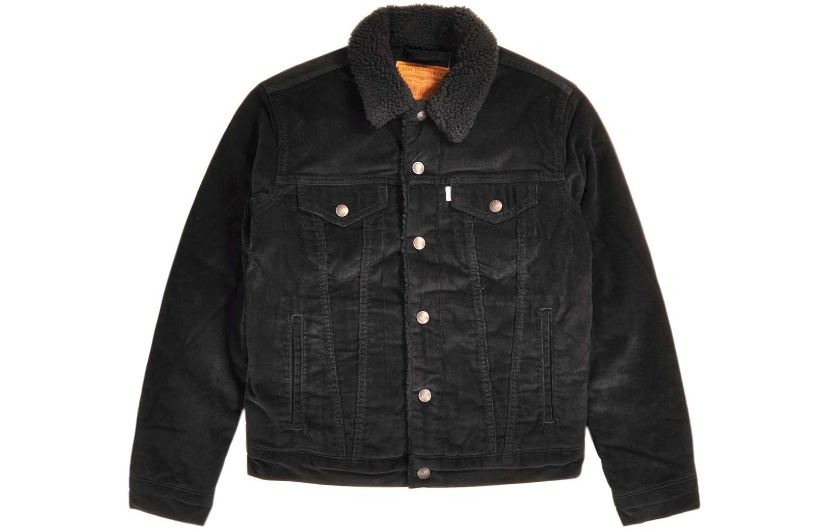 Levi's FW22 Solid Color Long-Sleeve Jacket BLACK 16365-0068