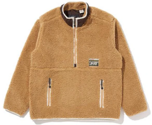 levi-s-fw-22-solid-half-zip-pullover-jacket-yellow-a3206-0001