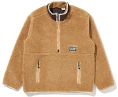 Levi's FW22 Solid Half-Zip Pullover Jacket Yellow A3206-0001 Levi's FW22 Solid Half-Zip Pullover Jacket Yellow A3206-0001